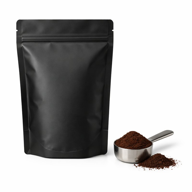 Ground coffee pouch