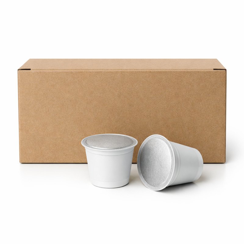 Single serve coffee pod box